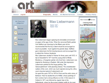 Tablet Screenshot of liebermann-max.com